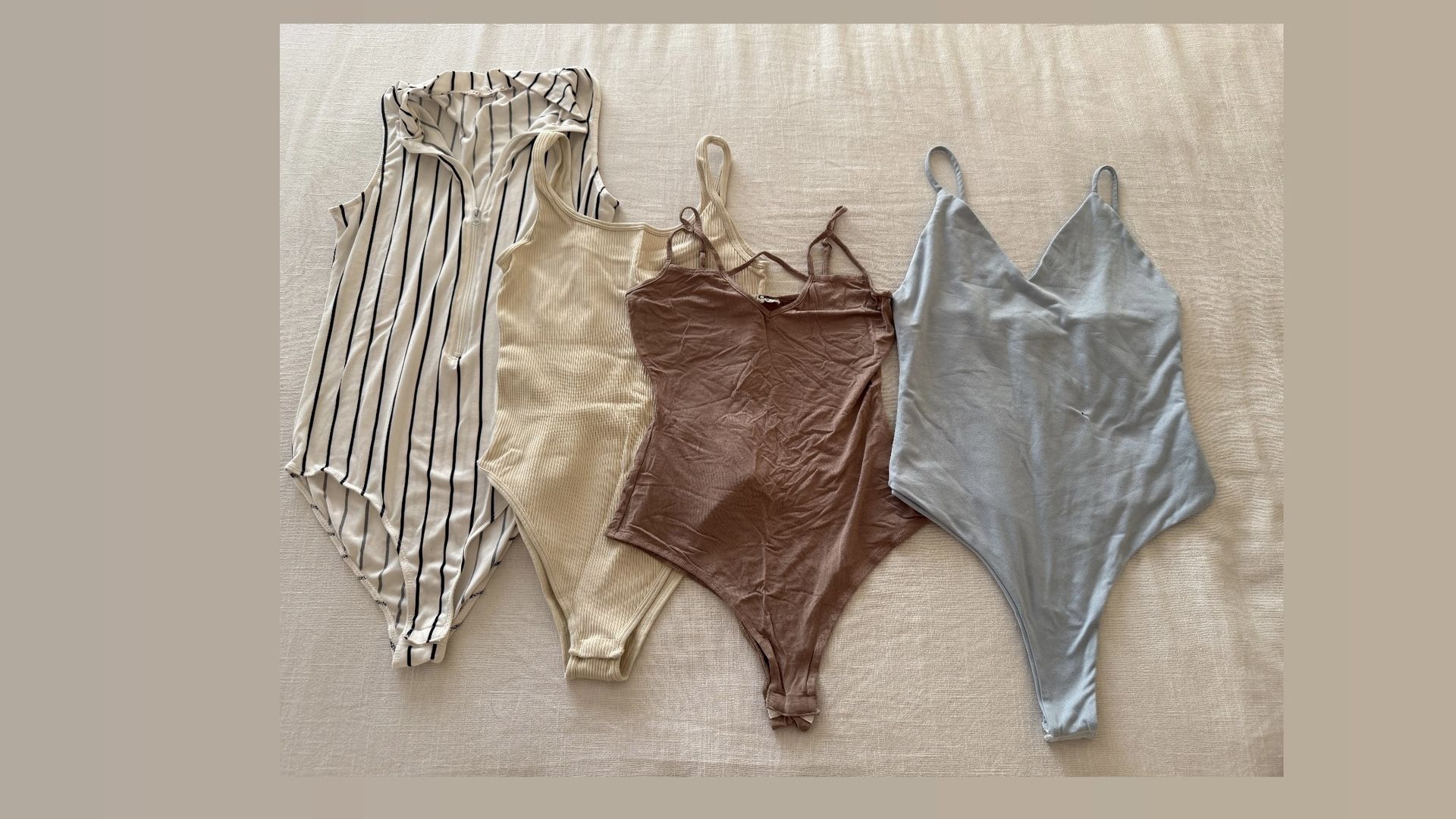 4pcs Bodysuits - Size Small
