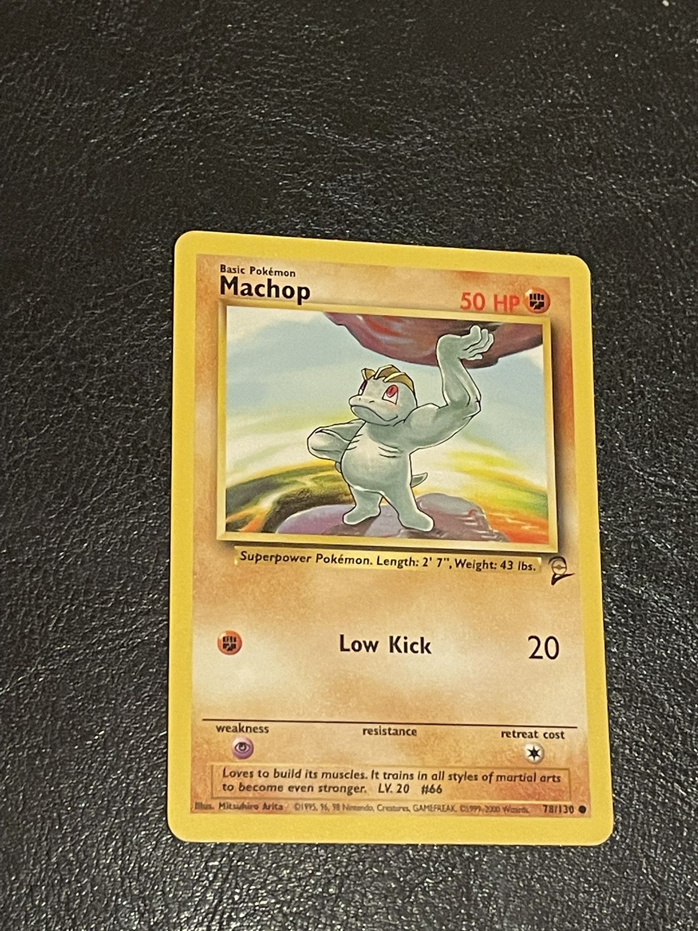 Machop Pokémon Card 78/130