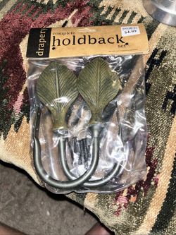 Brand New Palm Leaf Curtin Holdbacks 2-2 Packs 