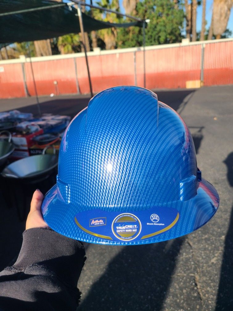 Blue Fiberglass Hard Hat