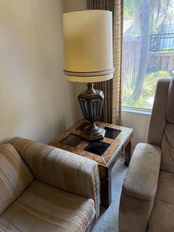 Glass top Side table