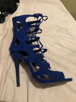 Blue heels
