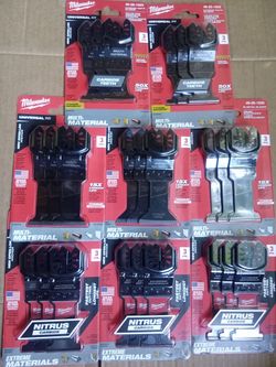 Milwaukee Nitrus Carbide Extreme Materials/Titanium Enhanced Variety Oscillating Multi-tool Blades Set
