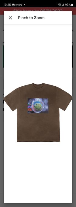 Travis scott world event tshirt Brown XL