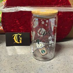 Target & Starbucks Custom Glass Tumbler💥$10💥