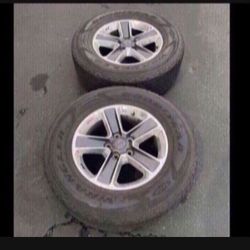 2 — 255/70r18 5x5 5x127 Stock Jeep Wrangler Jk Jl Wheels  Rims Tires !!!