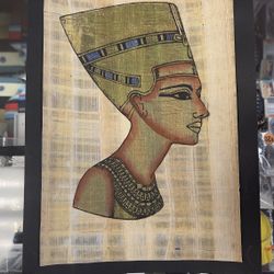 Egyptian Papyrus Queen Nefertiti..