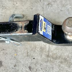 Trailer hitch receiver and 2 inch ball
