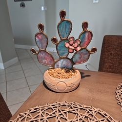 Stained Glass Cactus 