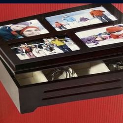 NEW Storage/jewelry Box With Photo display Top