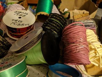 Spools of ribbon