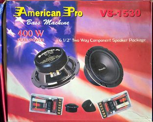 π American Pro VS-1530 6.5" Component Speaker β VIDEO TEST AVAILABLE