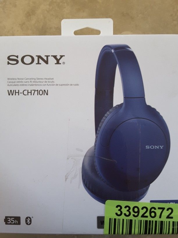 New Sony Wireless Noise Cancellation Stereo Headset WH-CH710N