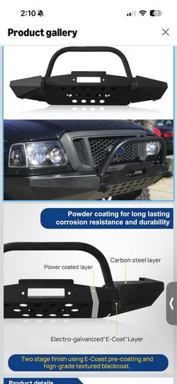 Ford ranger front bumper