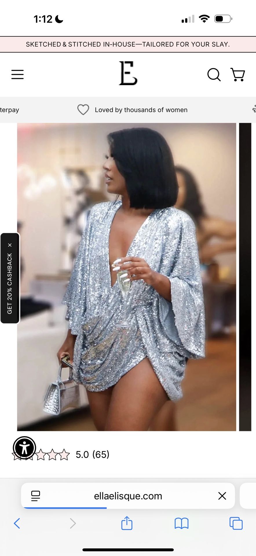 Ellae lisque Center Of attention Dress Size L