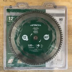 Hitachi 12” 80 Teeth Miter Saw Blade