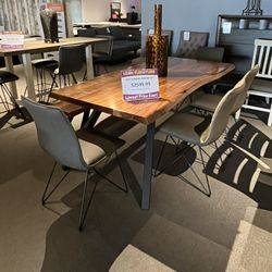 Table, 4 Chairs And Bench