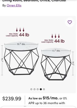 Side End Table for Living Room, Bedroom, Office