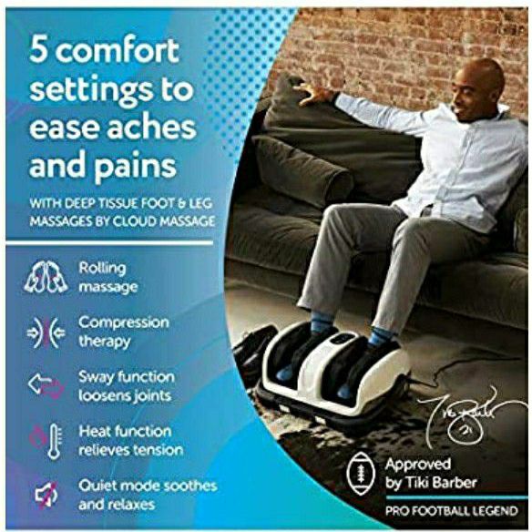 New In The Box, Cloud Foot And Calf Massager With Heat