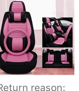 Luxury Car Seat Covers Brand New Pink And Black