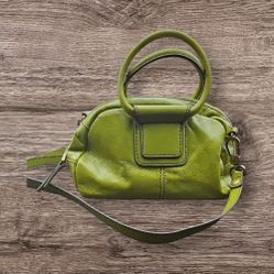 Vintage HOBO Brand Leather Bag Green Purse