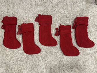 Cable Knit Christmas Stockings