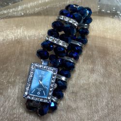 Sparkling Blue Watch Bracelet