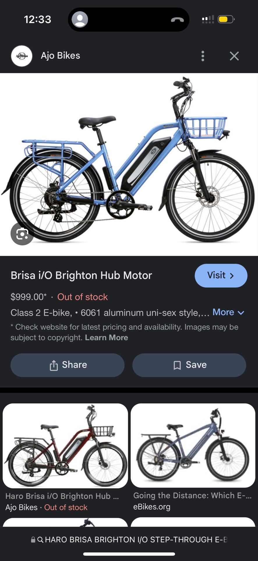 light blue electric bike with basket Price Is Negotiable
