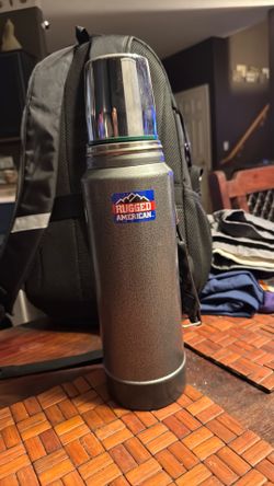 Rugged American thermos