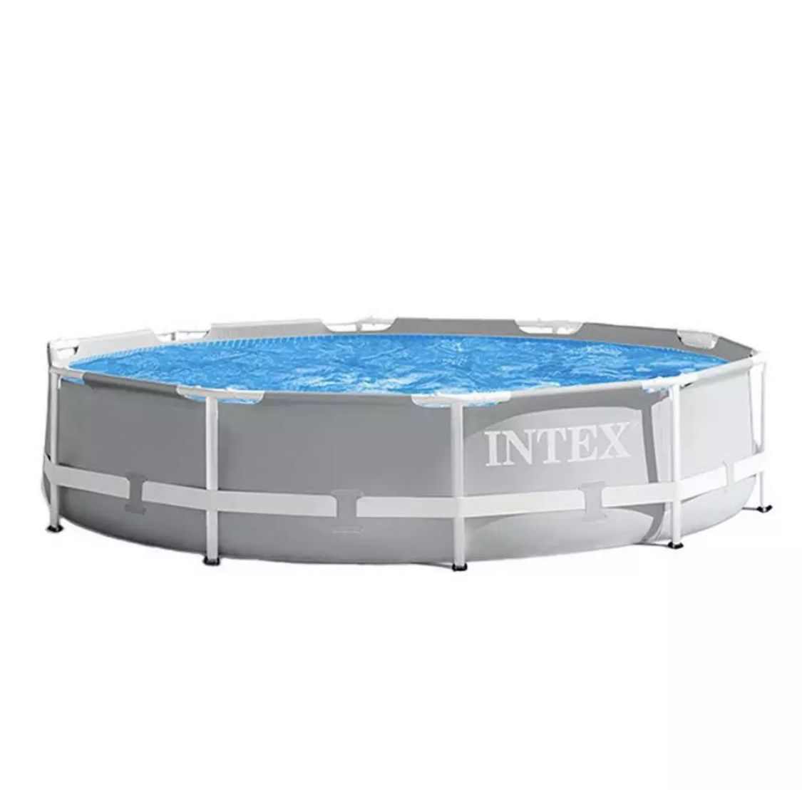 Intex 12ft x 30in Prism Metal Frame Above Ground Swimming Pool With Pump and filter