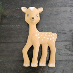 Fanfan the Fawn Baby Teether by Sophie la Girafe Natural Rubber Teething Squeaker Toy *Great Bridge*