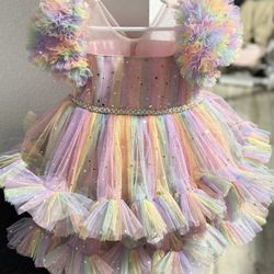 Rainbow Tulle Dress Babies 