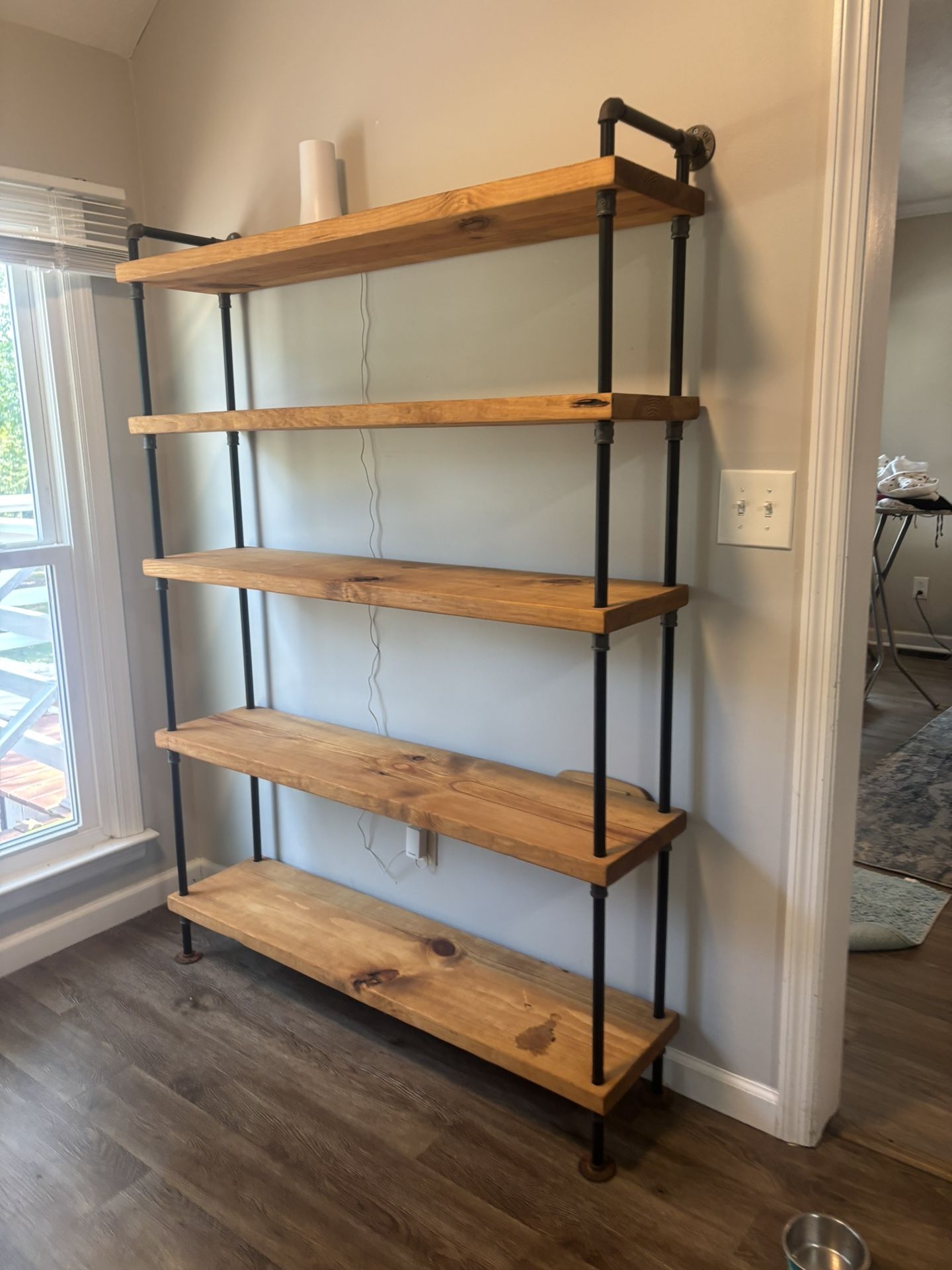 Solid Wood Rustic Industrial shelf