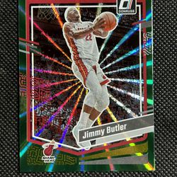 2023-24 Donruss Jimmy Butler Holo Green Laser Parallel #64 Miami Heat