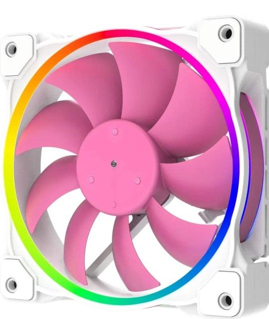 ID-COOLING ZF-12025-PINK Case Fan 120mm 5V 3 PIN Addressable RGB #631