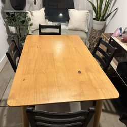Dining Table And 3 IKEA Chairs 