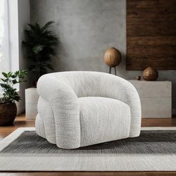 Swivel Accent White Chair Brand New In Box