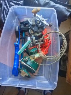 Fishing supplies  $25 for everything