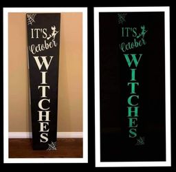 Halloween Porch Welcome Outdoor Signs 