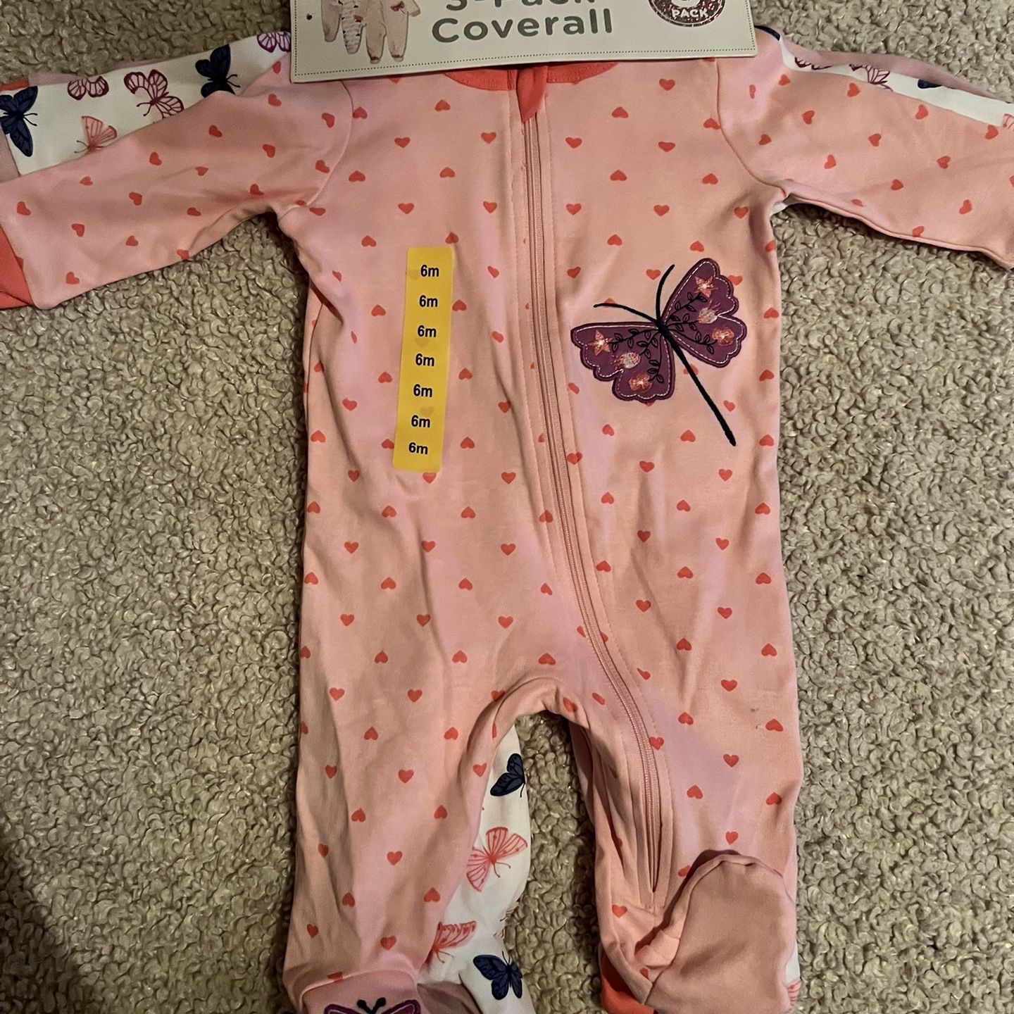 Baby girl 3-Pack overall for 6 months
