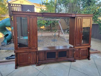 Entertainment Center Walnut & Oak