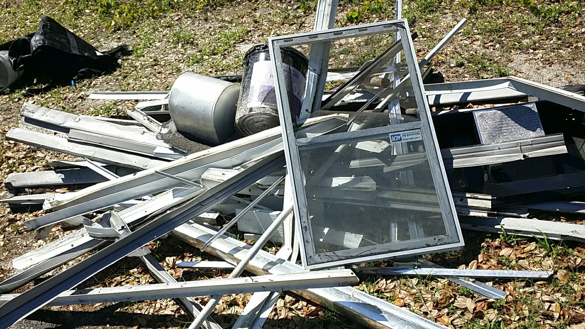 Free pick metal scraps aluminum recycling