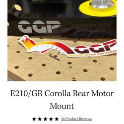 Grocery Getter Performance Torque Mount for E210/GR Corolla