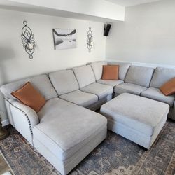 Sectional Couch With Storage Ottoman