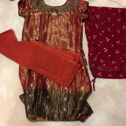 3 piece Indian outfit in Medium size.