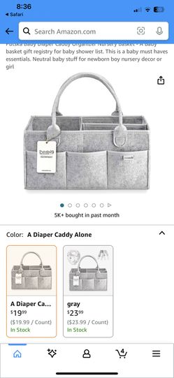 Diaper Caddy Organizer 