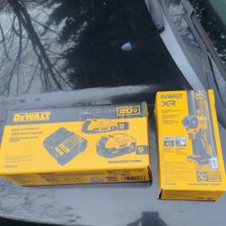 Brand new DEWALT 20V MAX 2.0Ah + 5.0Ah batteries with charger plus DEWALT 1/4” Quiet Impact Driver
