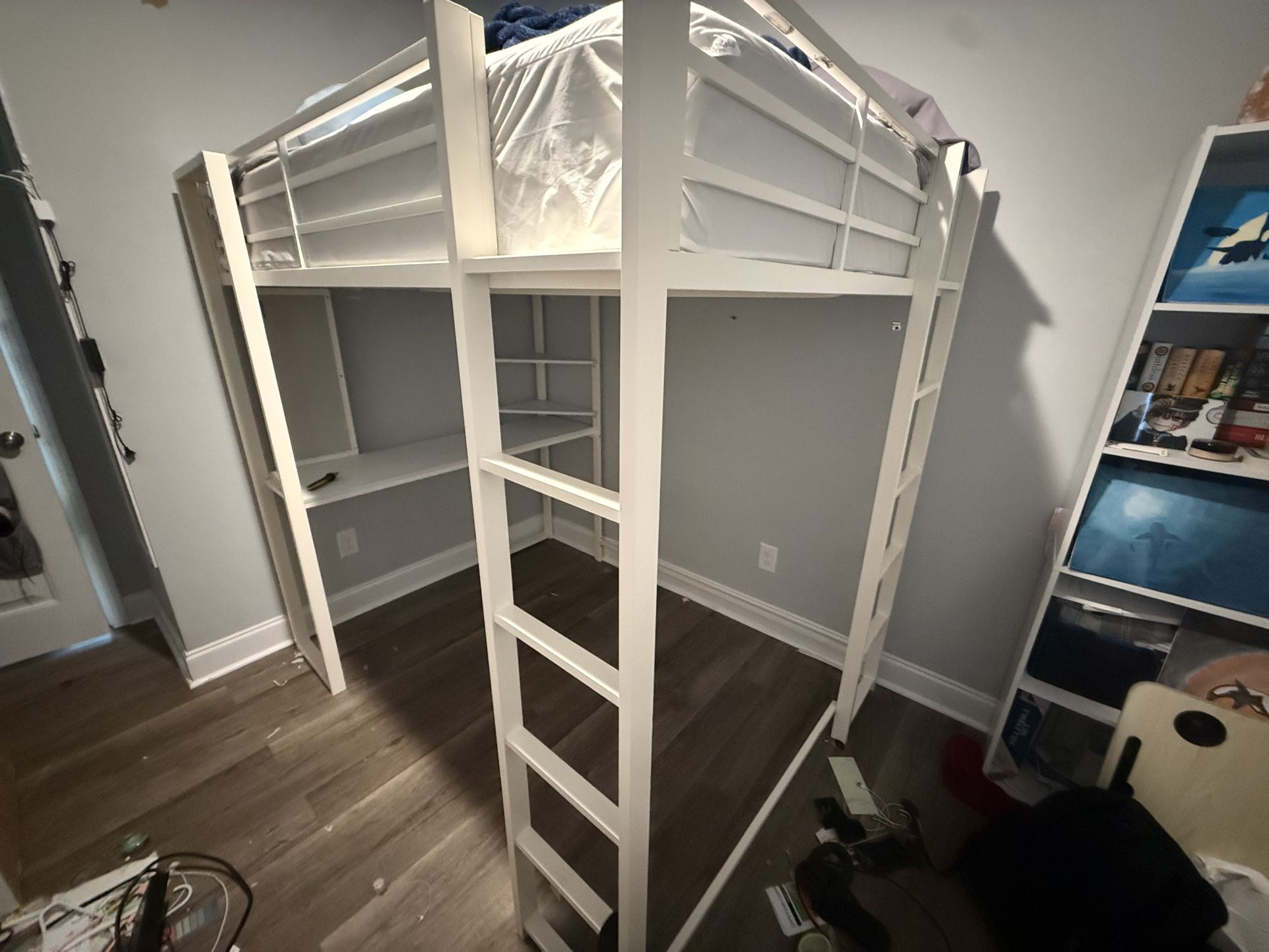 Full Bed Loft And Desk On Bottom