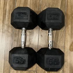 55lbs Dumbbells