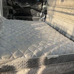 Queen Mattress  And Box Springs 